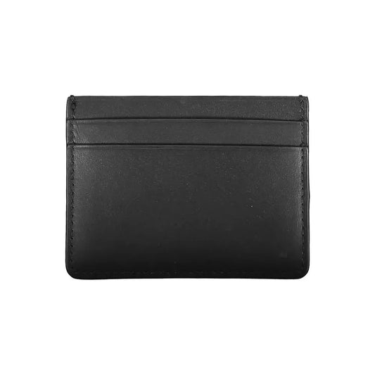 Calvin Klein Sleek Black Leather Card Holder Calvin Klein