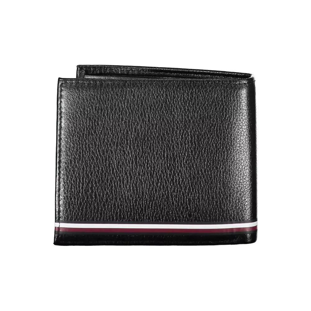 Tommy Hilfiger Black Leather Men Wallet