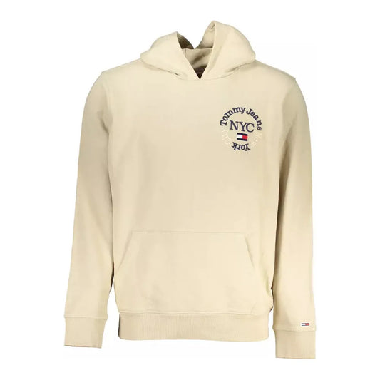 Tommy Hilfiger Beige Cotton Men Sweater Tommy Hilfiger