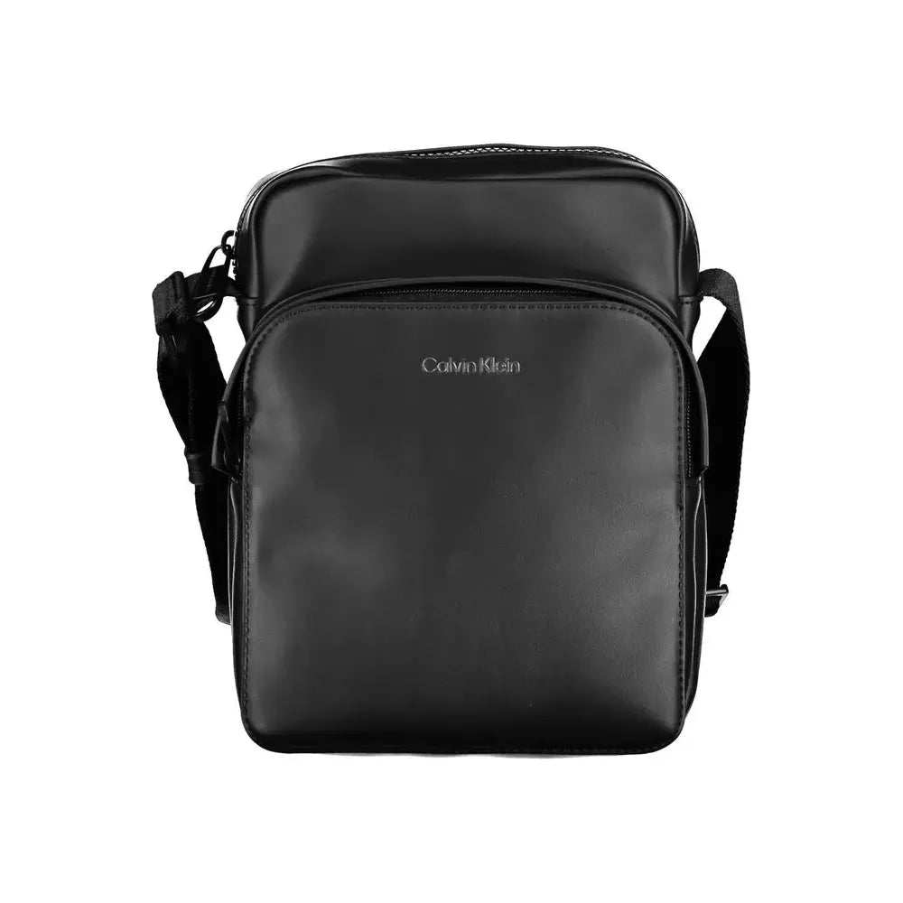 Calvin Klein Sleek Black Recycled Shoulder Bag Calvin Klein