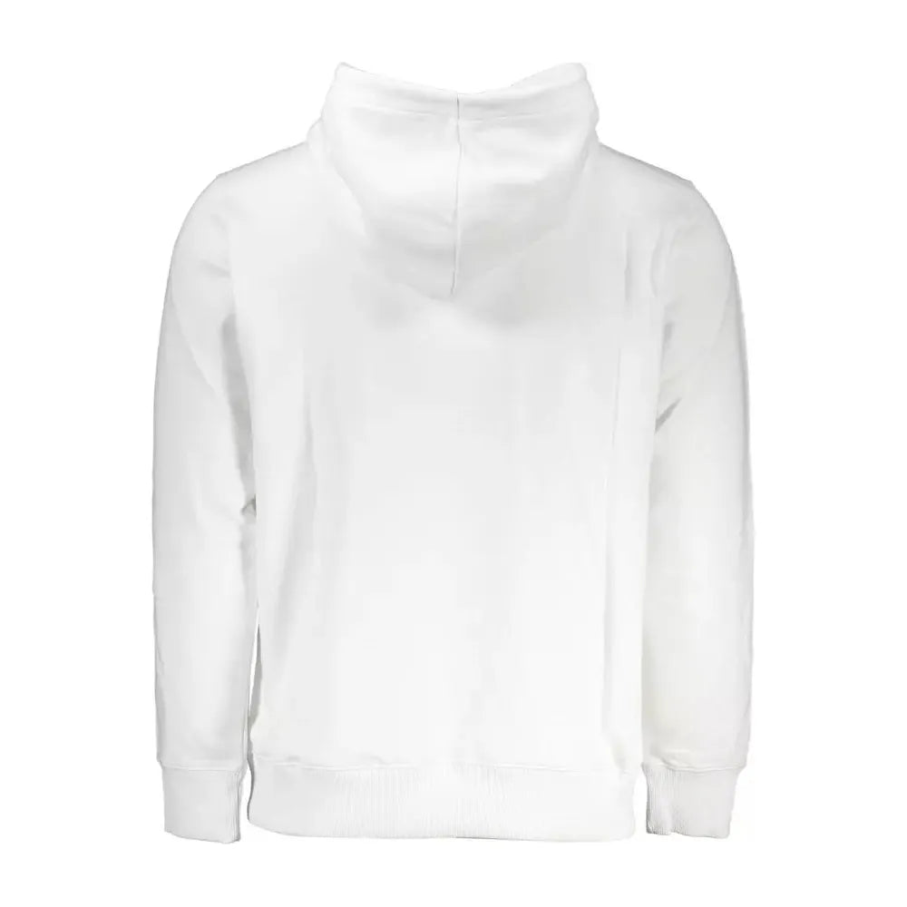 Calvin Klein Elegant Embroidered White Hoodie with Logo Calvin Klein