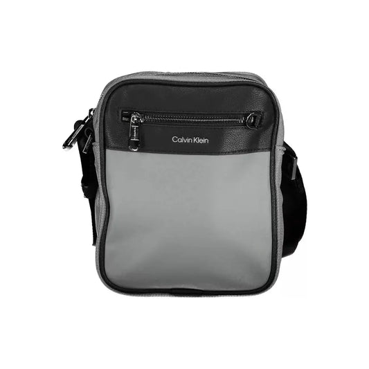 Calvin Klein Gray Polyester Men Shoulder Bag Calvin Klein