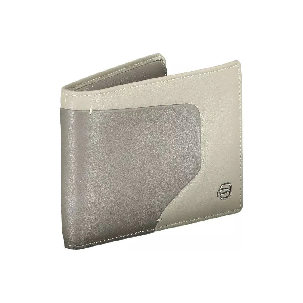 Piquadro Sleek Bi-Fold Leather Wallet with RFID Block Piquadro