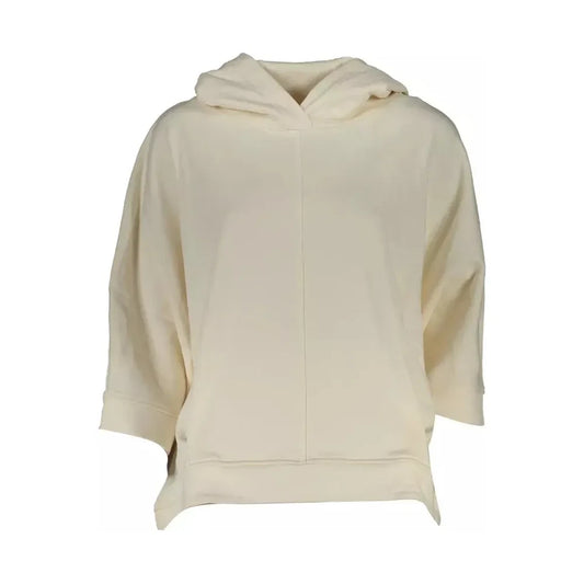 North Sails Chic White Hooded Sweatshirt with Organic Fibers North Sails