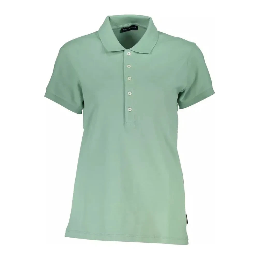 North Sails Green Cotton Women Polo Shirt