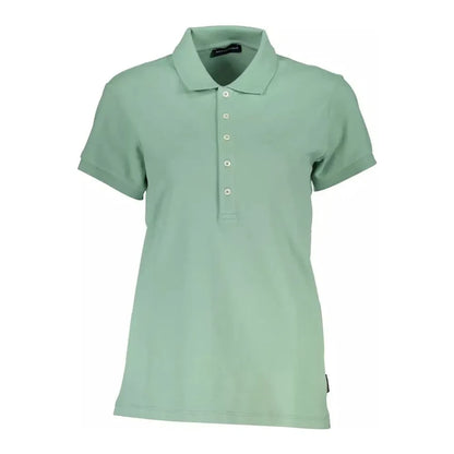 North Sails Green Cotton Women Polo Shirt North Sails