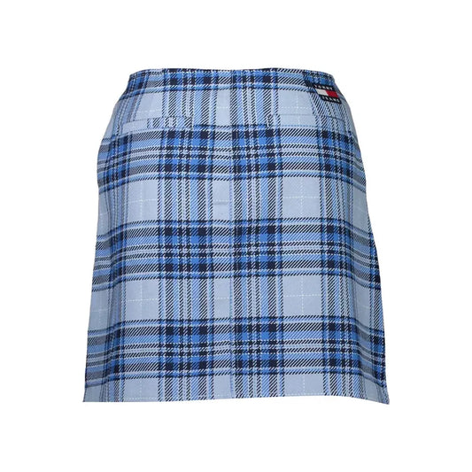 Tommy Hilfiger Light Blue Cotton Women Skirt Tommy Hilfiger