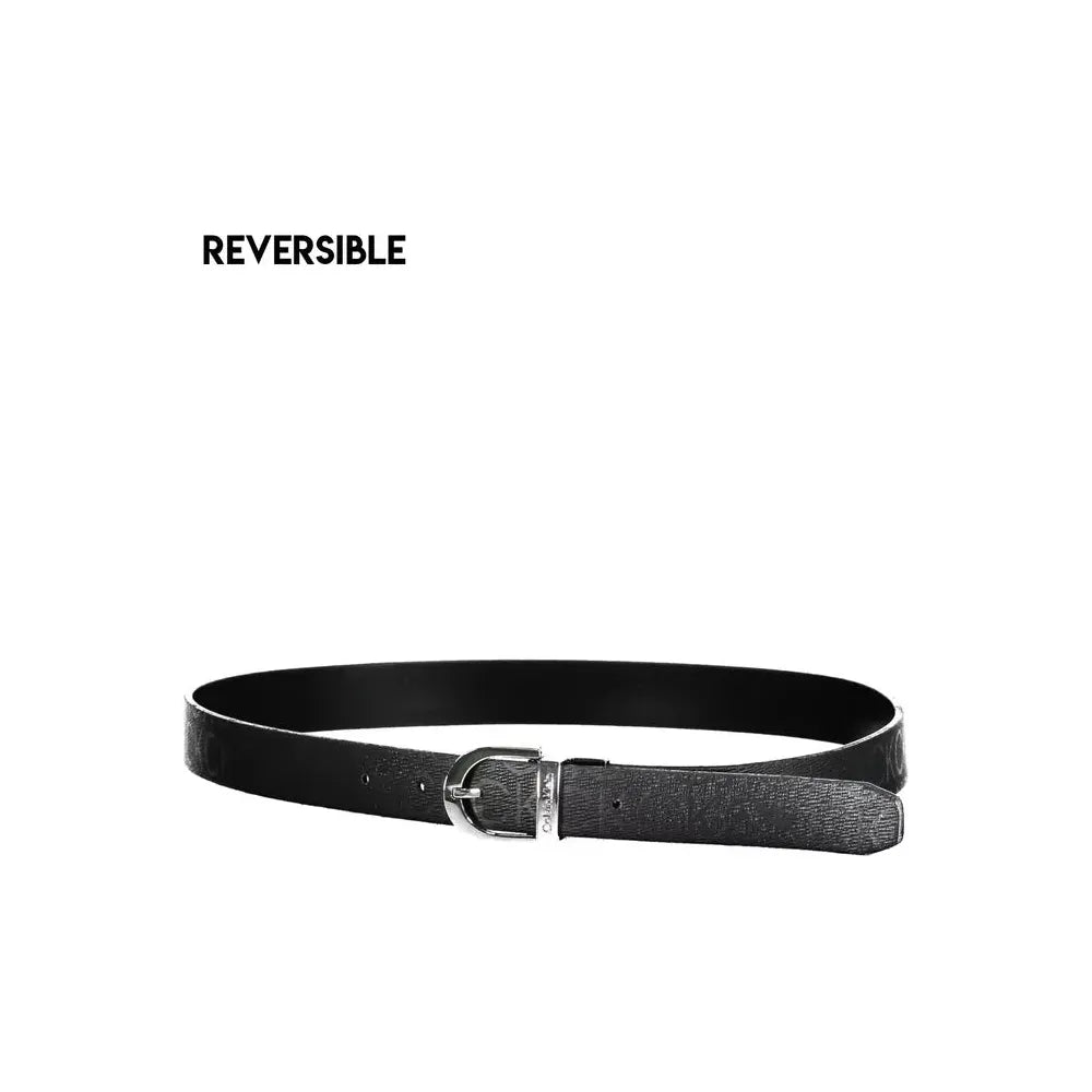 Calvin Klein Elegant Reversible Black Belt with Metal Buckle Calvin Klein