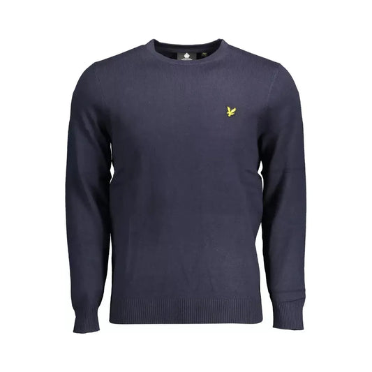 Lyle & Scott Blue Cotton Men Sweater Lyle & Scott