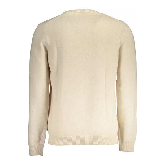 Lyle & Scott Beige Wool Men Sweater Lyle & Scott