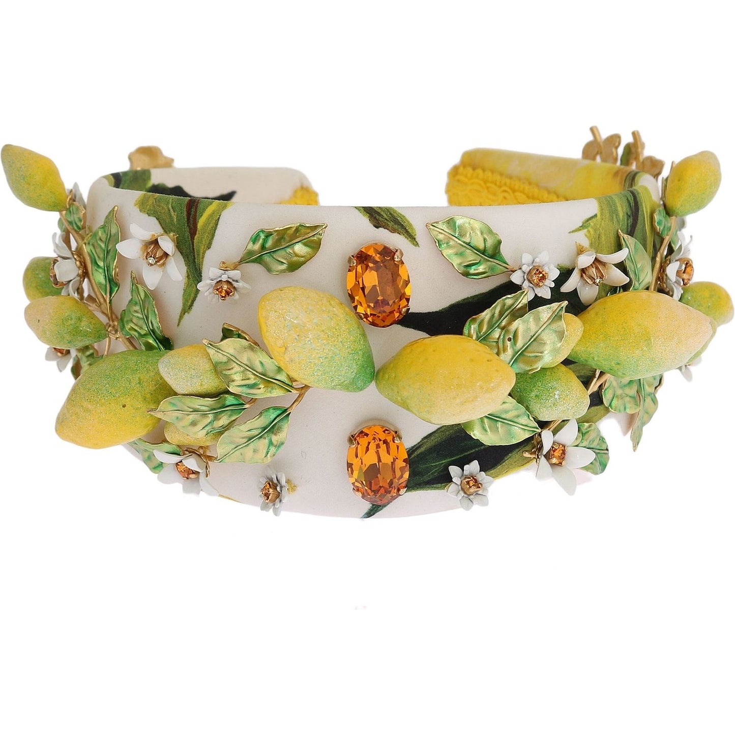 Dolce & Gabbana Sicilian Lemon Crystal Diadem Tiara Dolce & Gabbana