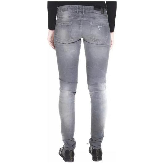 Guess Jeans Chic Narrow-Leg Faded Gray Jeans Guess Jeans