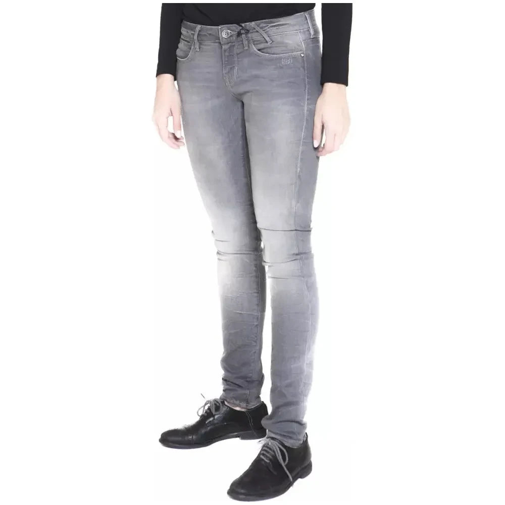 Guess Jeans Chic Narrow-Leg Faded Gray Jeans Guess Jeans