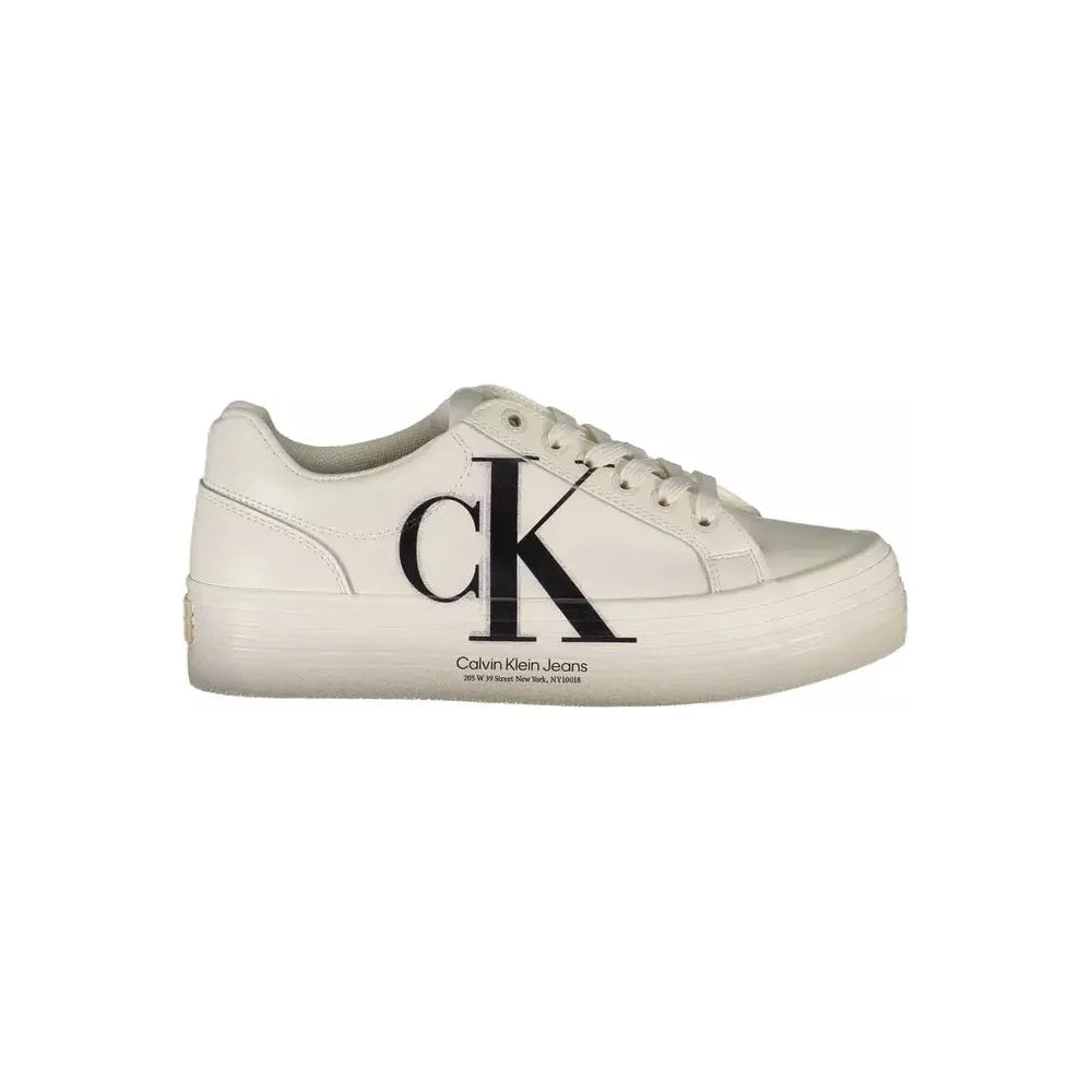 Calvin Klein White Leather Women Sneaker Calvin Klein