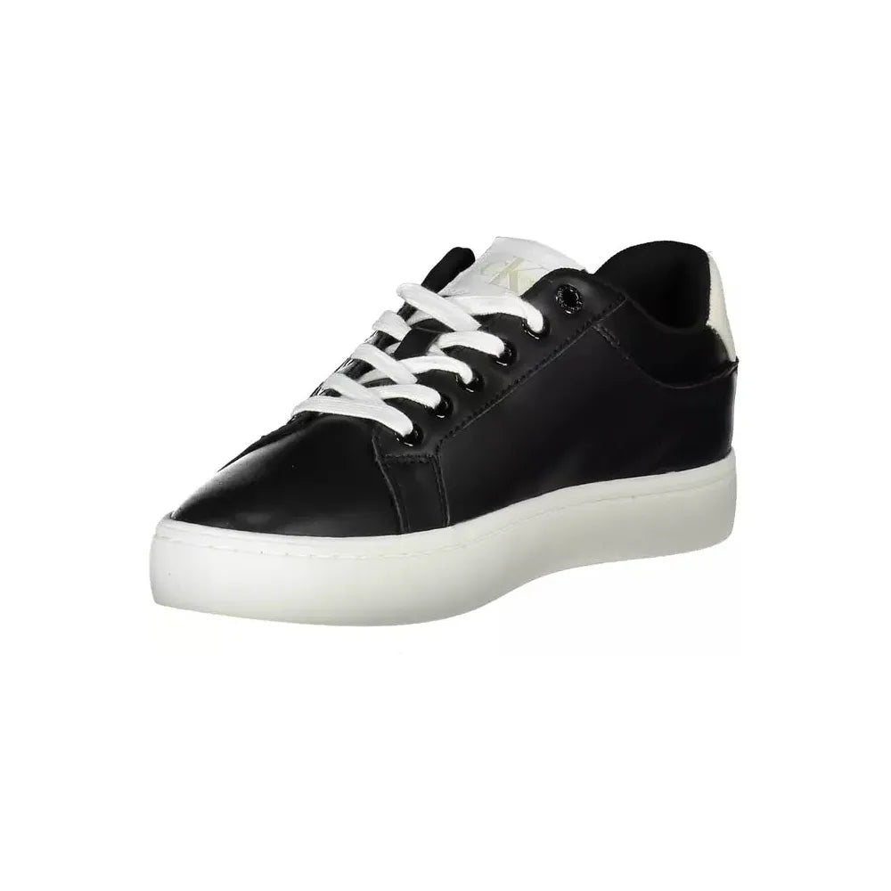 Calvin Klein Chic Black Contrasting Sporty Sneakers Calvin Klein