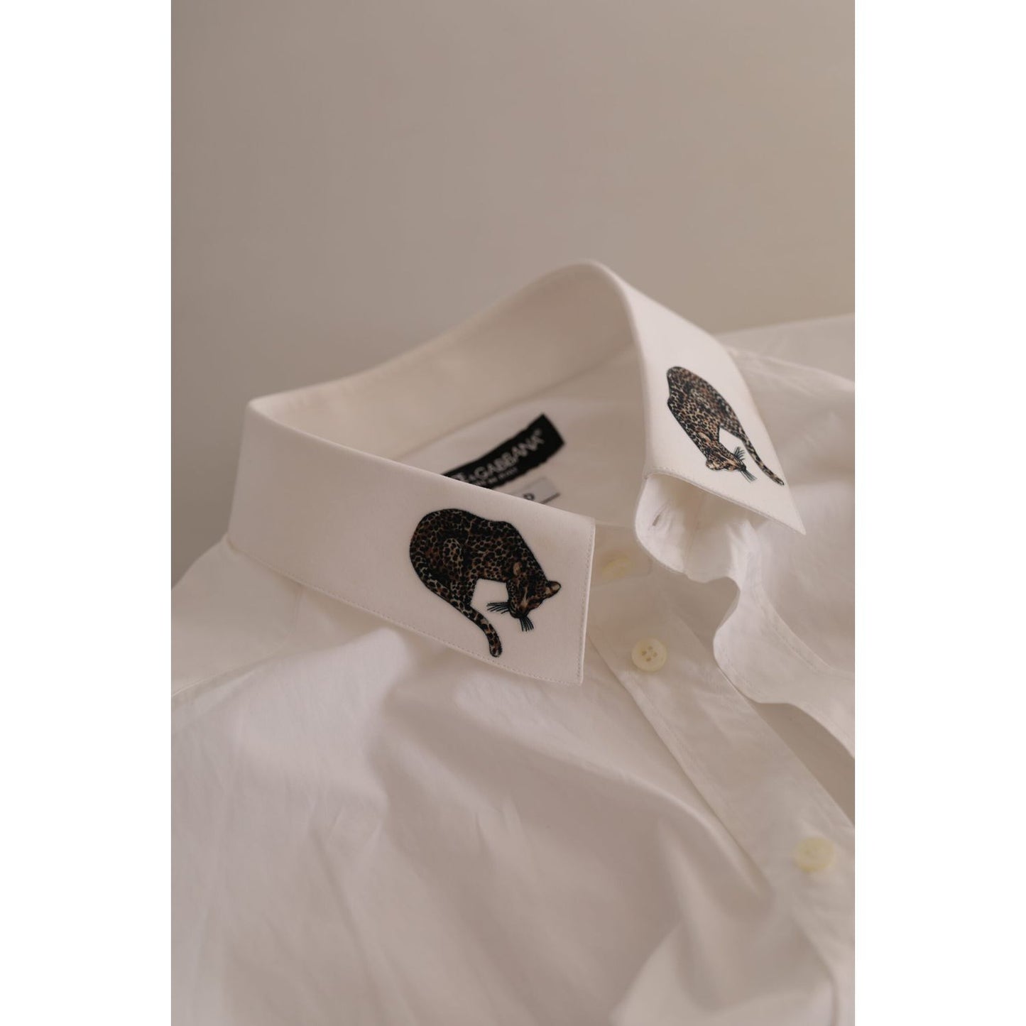 Dolce & Gabbana Italian Elegance Slim Fit White Cotton Shirt Dolce & Gabbana