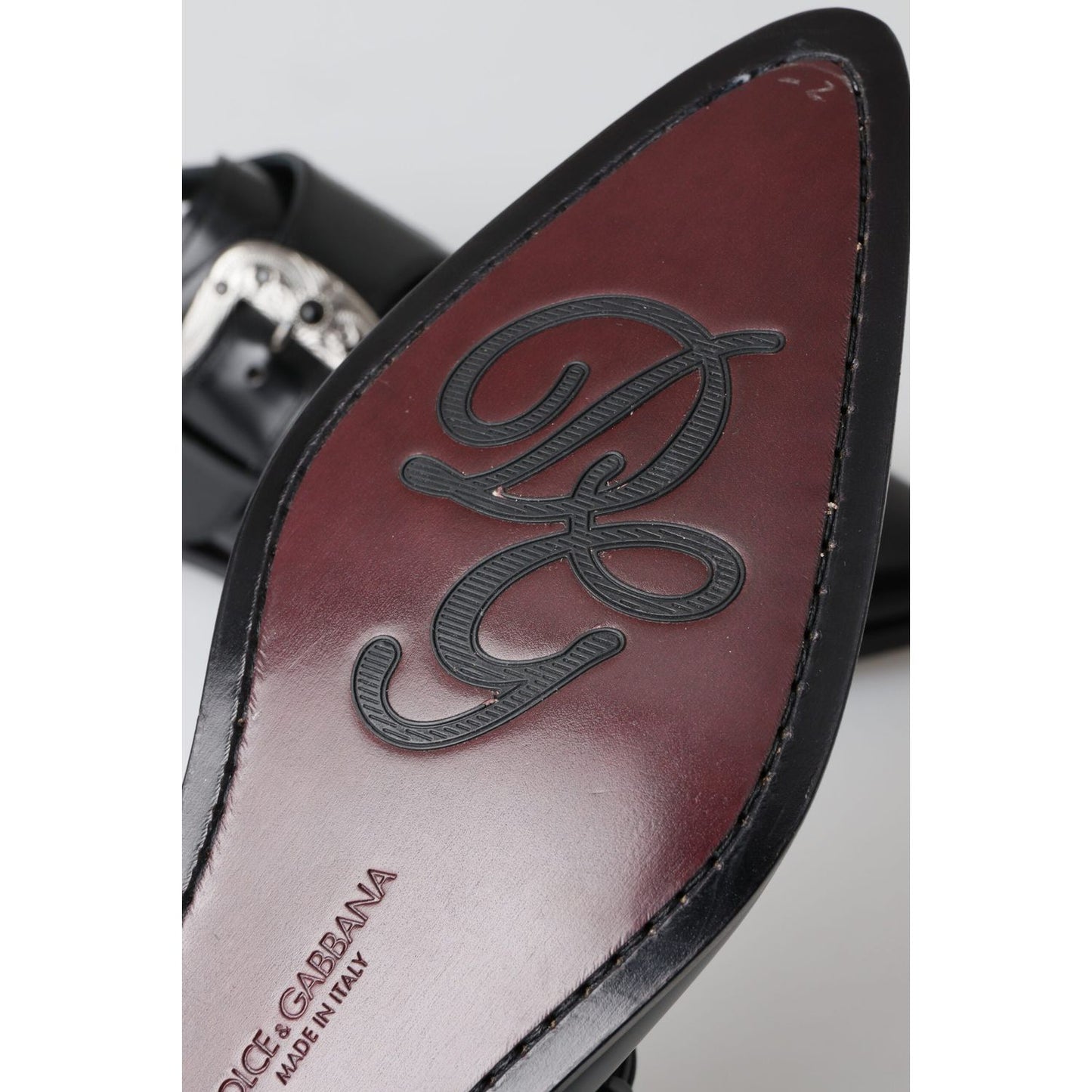 Dolce & Gabbana Elegant Black Leather Monk Strap Shoes Dolce & Gabbana