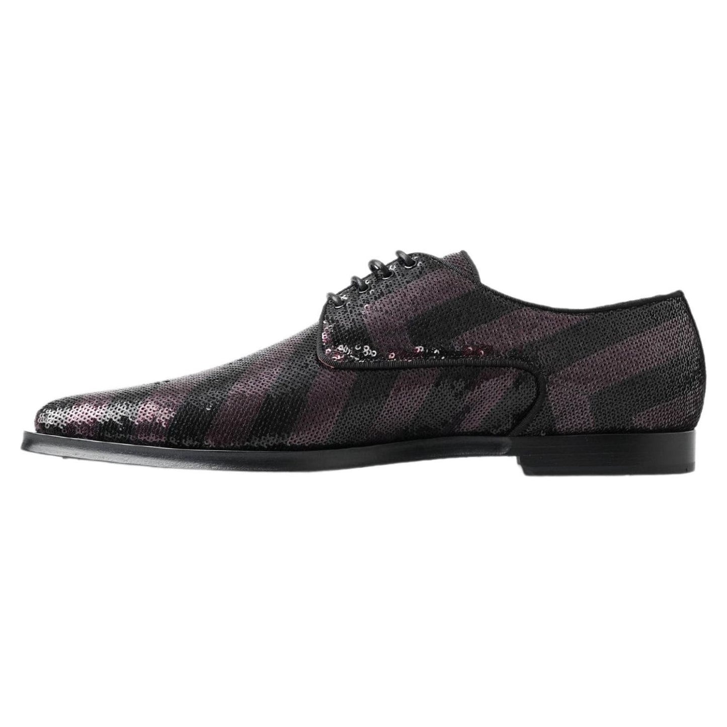 Dolce & Gabbana Elegant Sequin Embellished Derby Shoes Dolce & Gabbana