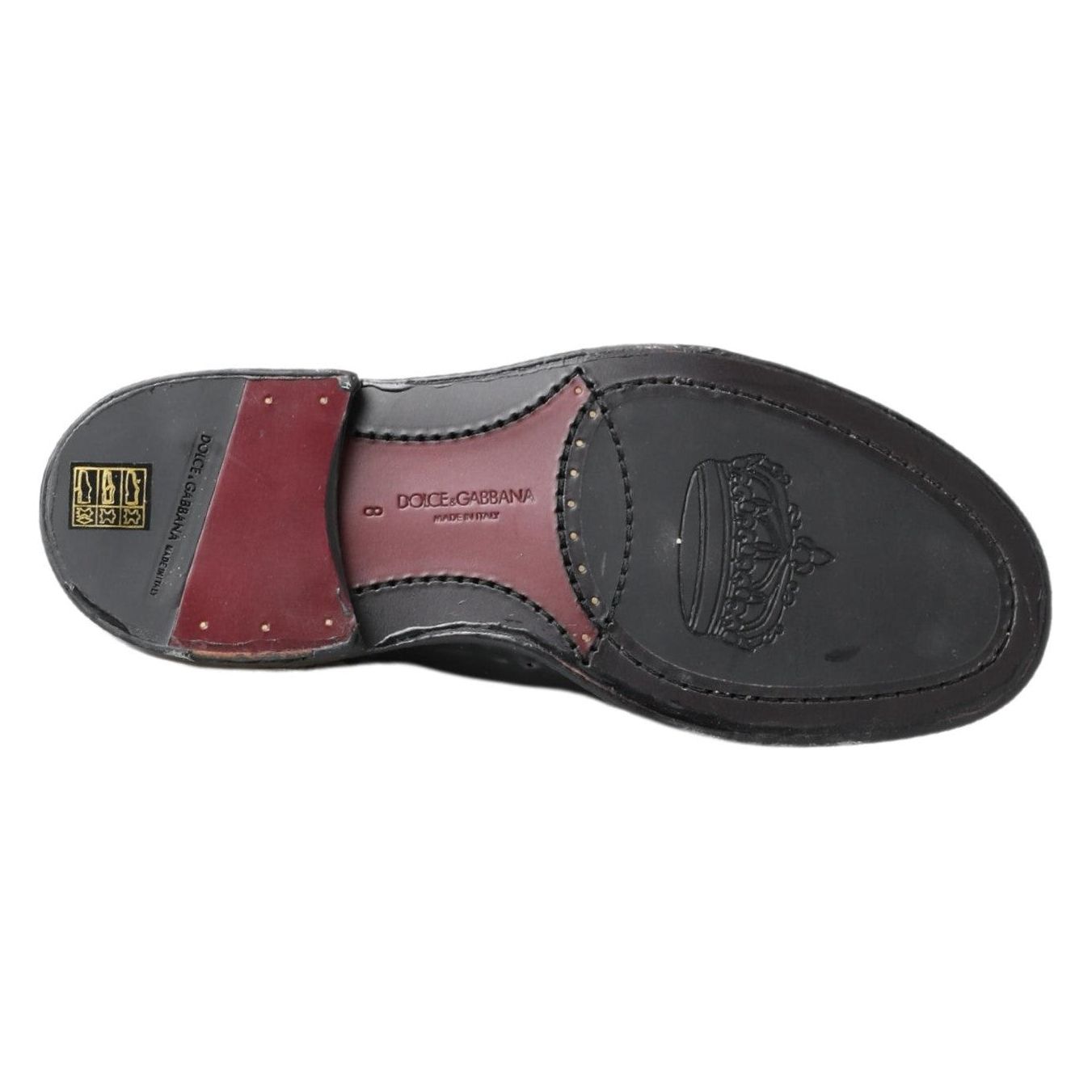 Dolce & Gabbana Elegant Black Leather Derby Shoes Dolce & Gabbana