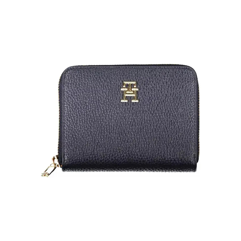 Tommy Hilfiger Elegant Blue Polyethylene Wallet with Logo Detail Tommy Hilfiger