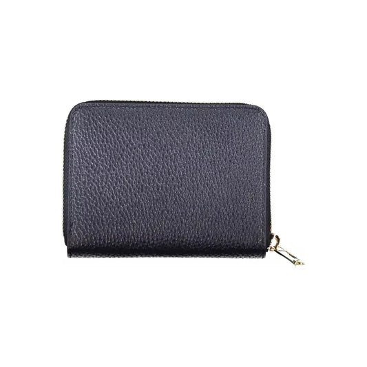 Tommy Hilfiger Elegant Blue Polyethylene Wallet with Logo Detail Tommy Hilfiger