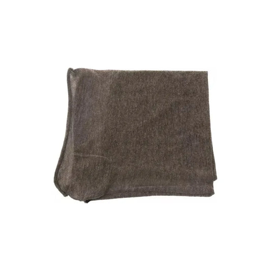 Alpha Studio Brown Wool Women Scarf Alpha Studio