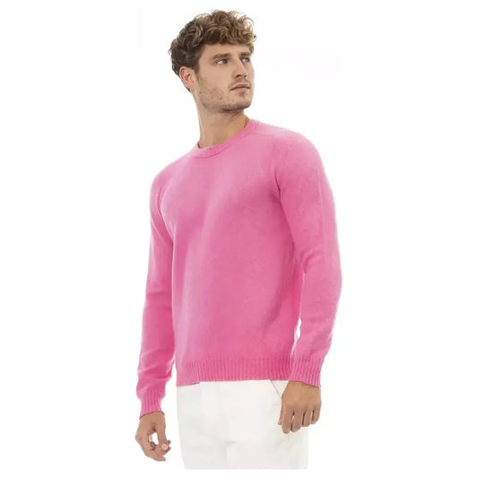 Alpha Studio Multicolor Wool Men Sweater Alpha Studio