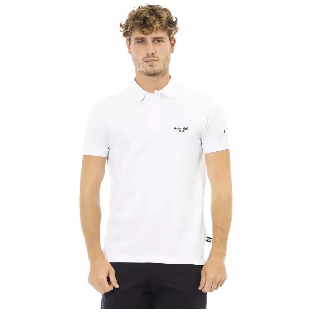 Baldinini Trend Black Cotton Men Polo