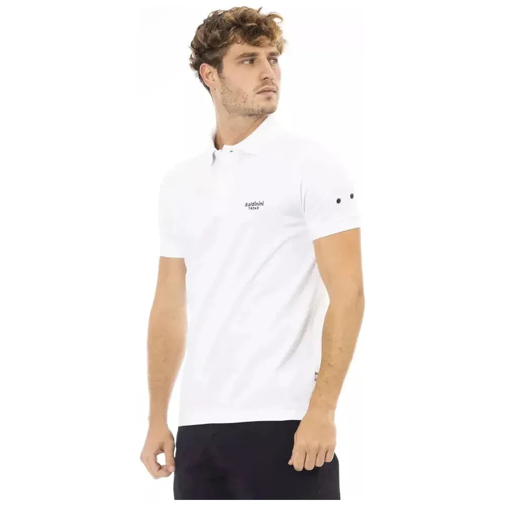 Baldinini Trend Black Cotton Men Polo