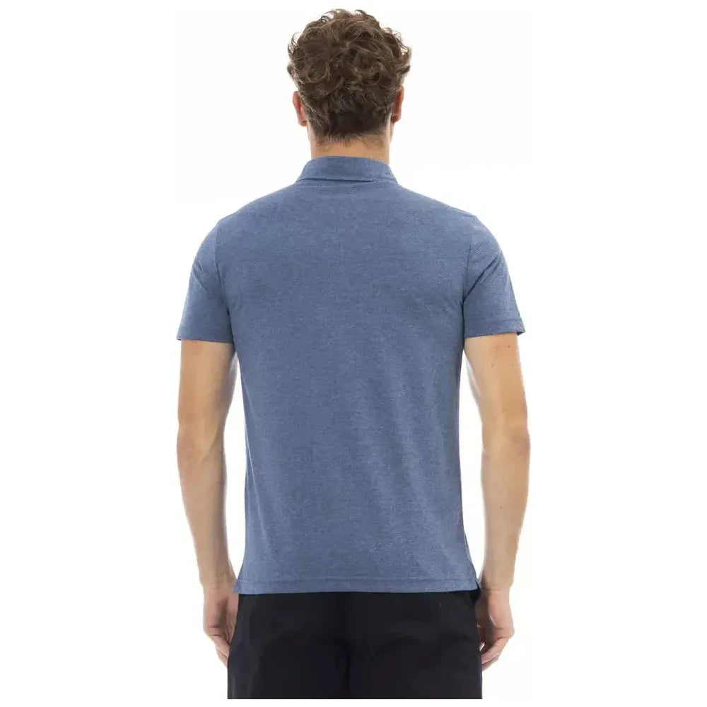 Baldinini Trend Blue Cotton Men Polo