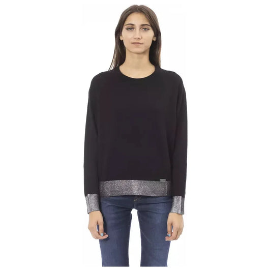 Baldinini Trend Black Wool Women's Sweater Baldinini Trend