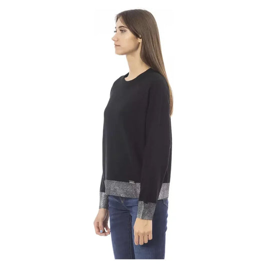 Baldinini Trend Black Wool Women's Sweater Baldinini Trend