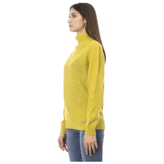 Baldinini Trend Yellow Wool Women Sweater Baldinini Trend