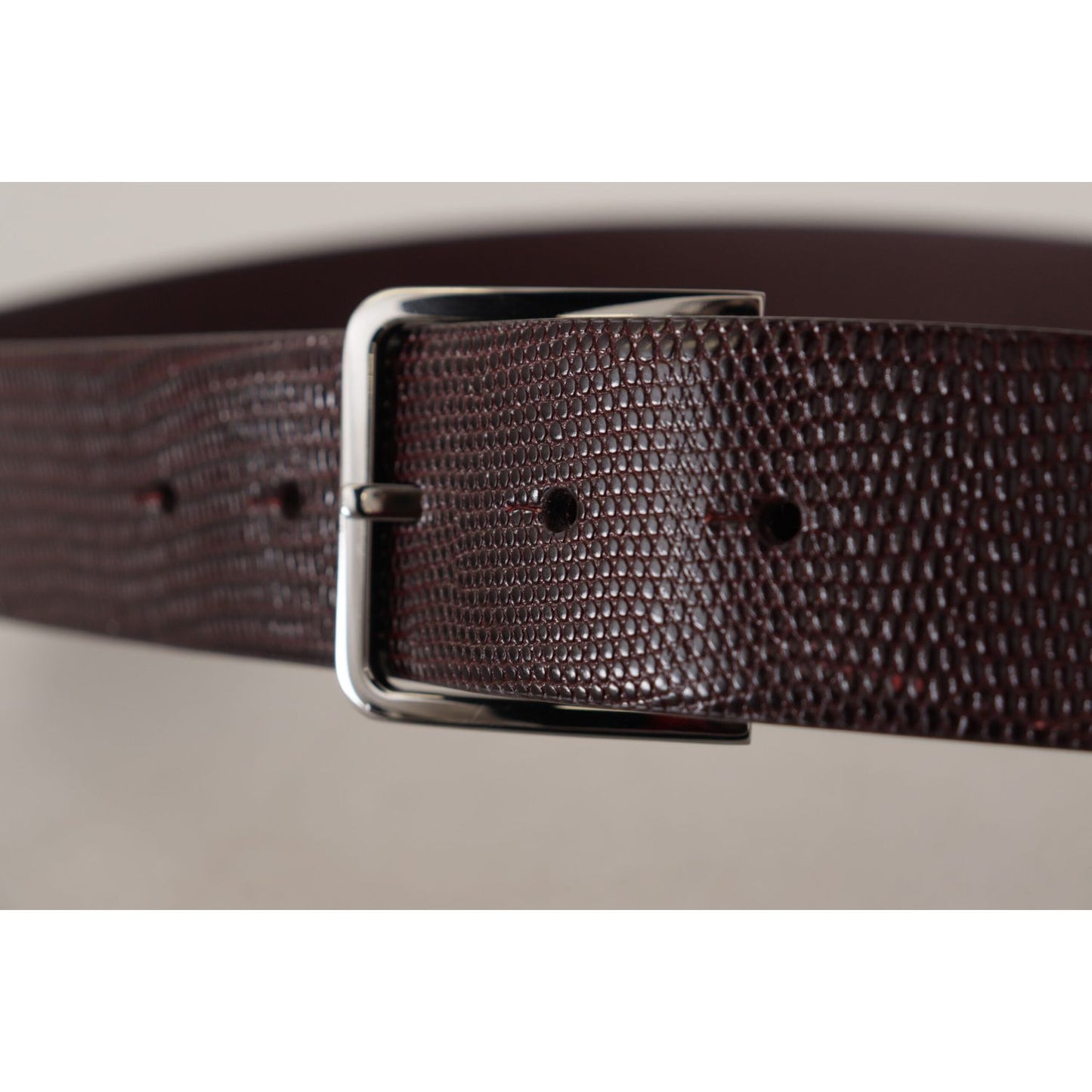 Dolce & Gabbana Elegant Dark Brown Leather Belt Dolce & Gabbana