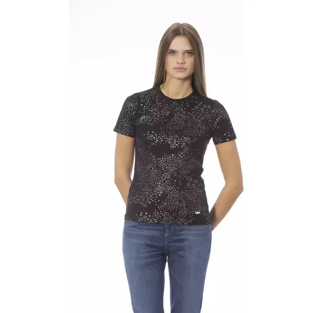 Baldinini Trend Black Cotton Women T-Shirt Baldinini Trend