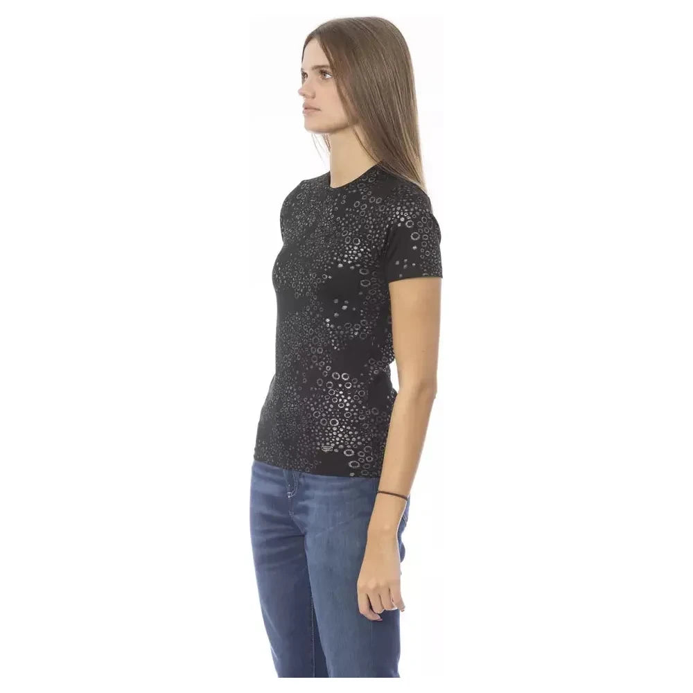 Baldinini Trend Black Cotton Women T-Shirt Baldinini Trend