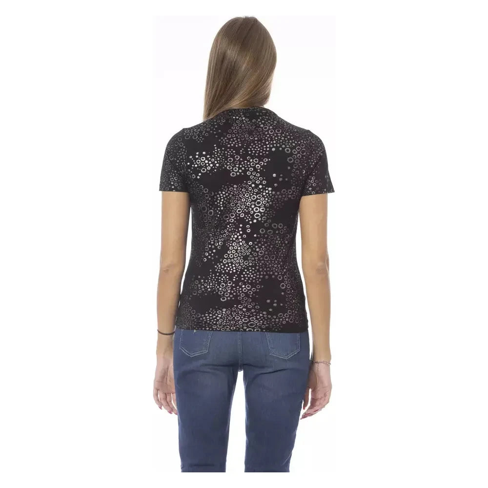 Baldinini Trend Black Cotton Women T-Shirt Baldinini Trend