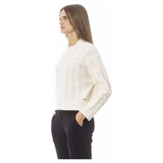 Baldinini Trend Beige Wool Women Sweater Baldinini Trend