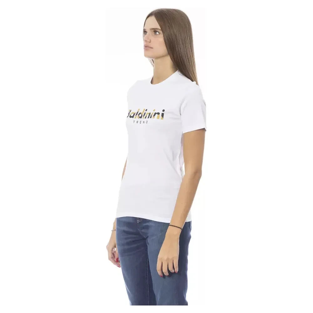 Baldinini Trend White Cotton Women T-Shirt Baldinini Trend