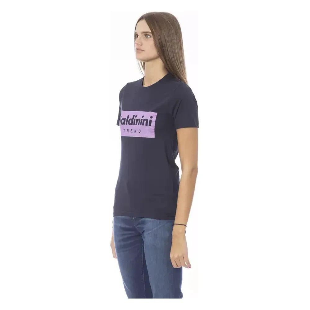 Baldinini Trend Blue Cotton Women T-Shirt Baldinini Trend