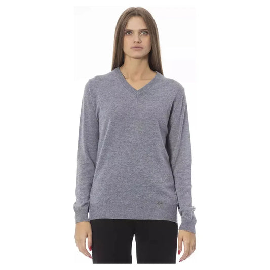 Baldinini Trend Gray Viscose Women Sweater Baldinini Trend