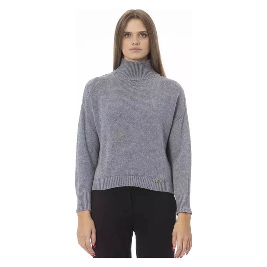 Baldinini Trend Gray Viscose Women Sweater Baldinini Trend