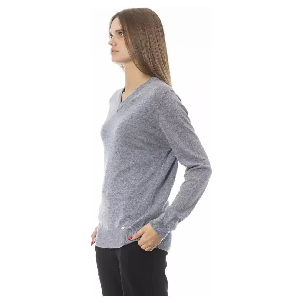 Baldinini Trend Gray Viscose Women Sweater Baldinini Trend