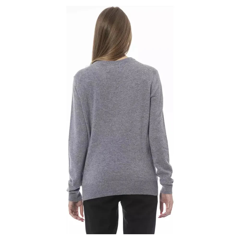 Baldinini Trend Gray Viscose Women Sweater Baldinini Trend