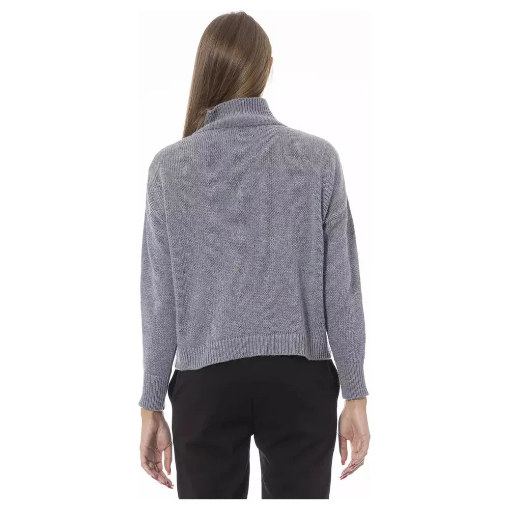 Baldinini Trend Gray Viscose Women Sweater Baldinini Trend