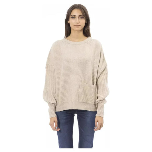 Baldinini Trend Beige Cashmere Women Sweater Baldinini Trend