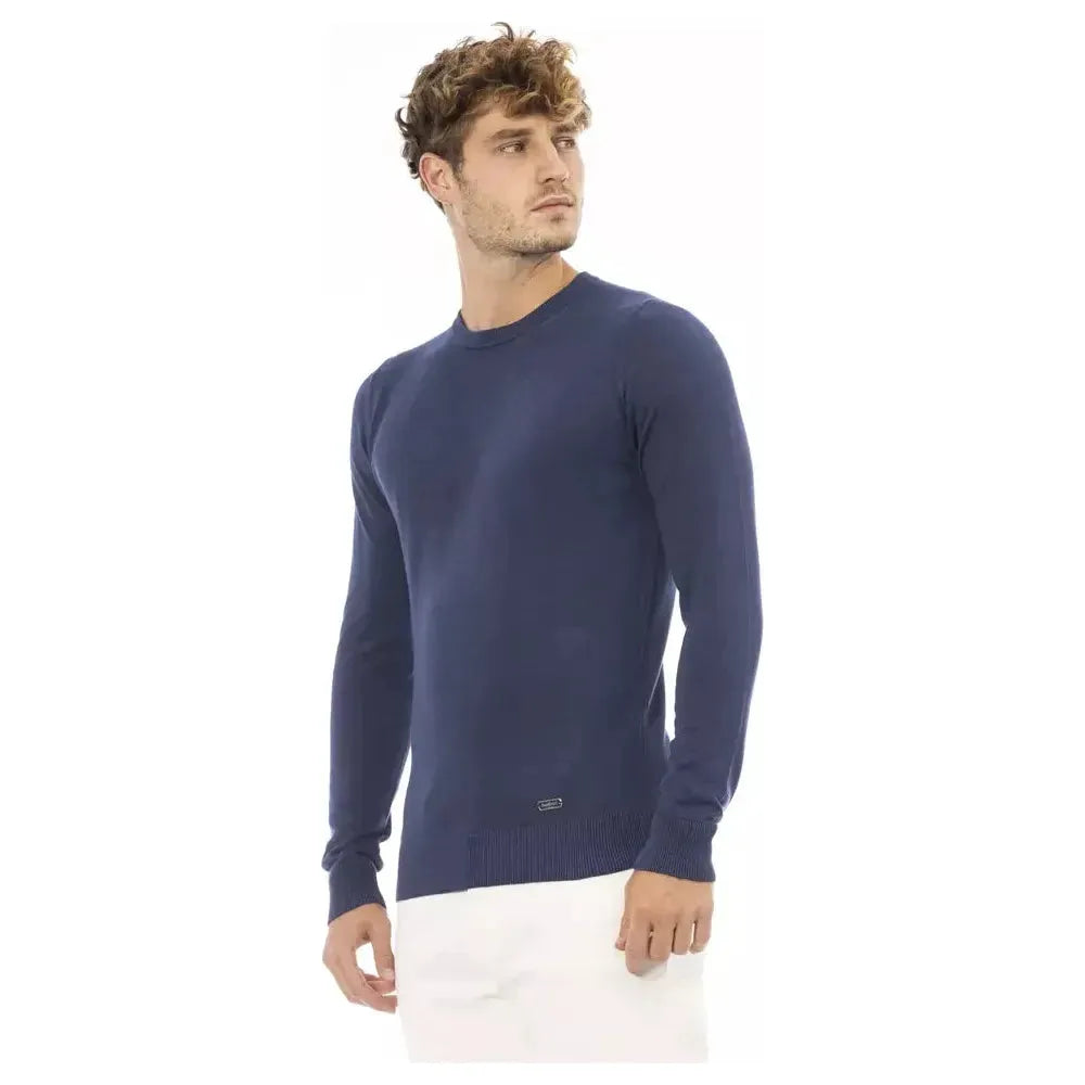 Baldinini Trend Blue Modal Men Sweater