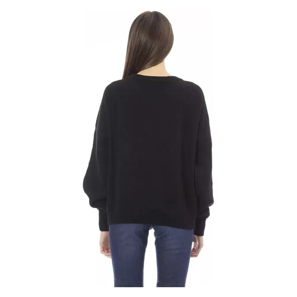 Baldinini Trend Black Cashmere Women Sweater Baldinini Trend