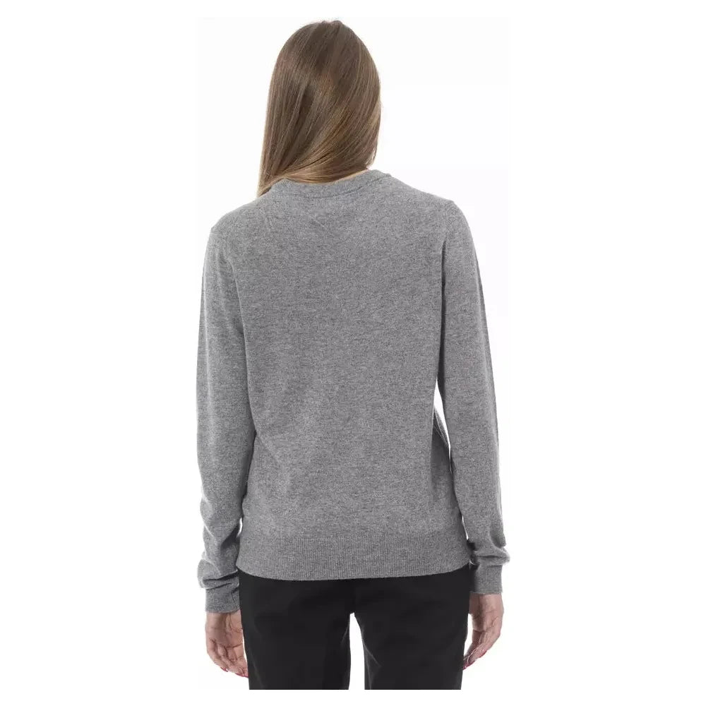 Baldinini Trend Gray Viscose Women Sweater Baldinini Trend