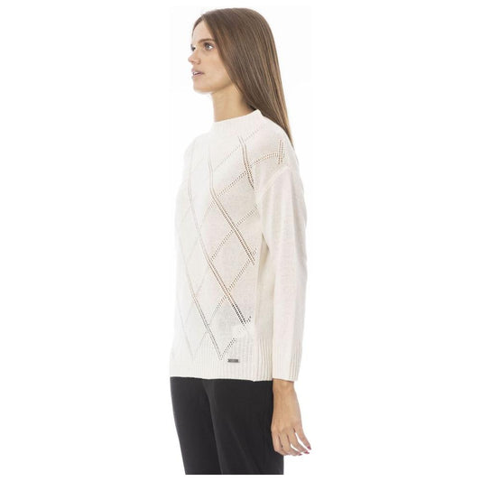 Baldinini Trend Beige Wool Women Sweater Baldinini Trend